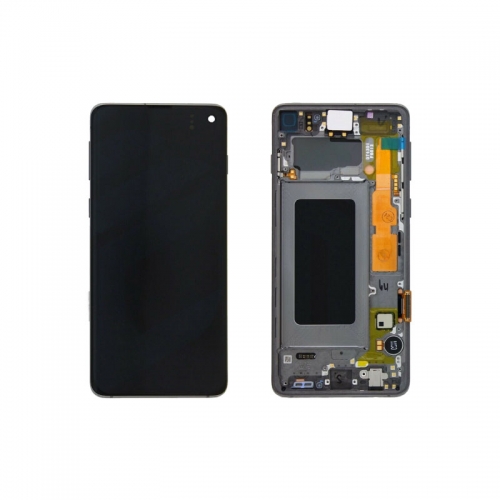 Galaxy S10 2019 G973 Service Pack LCD Display Replacement Prism Black