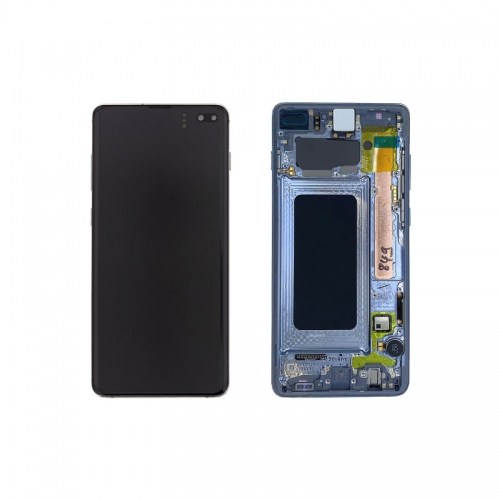 Galaxy S10 Plus 2019 G975 Service Pack LCD Display Replacement Prism Blue