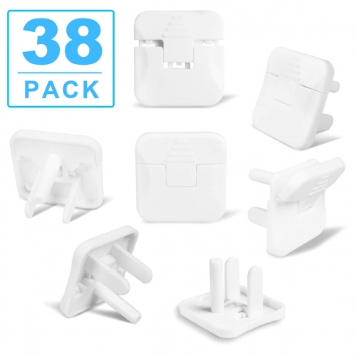 TikTok Outlet Covers  38-Pack White Child Proof Electrical Protector Safety Improved Baby Safety Plug Covers