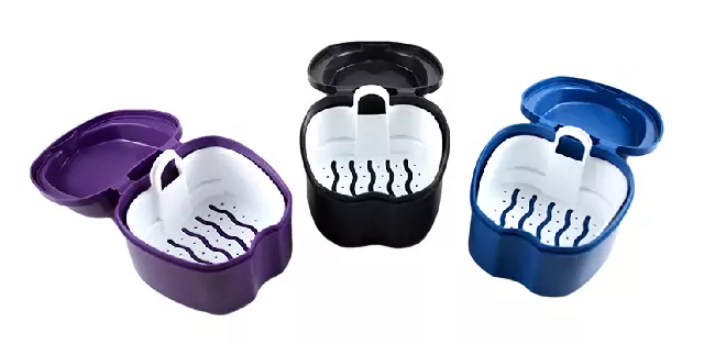 Personalised Denture Box with Rinsing Basket
