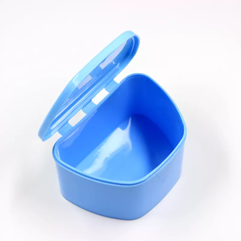Plastic Denture Box with Solid Locking Mechanism