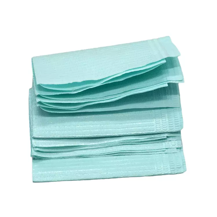 Disposable Dental Bib with Bib Clip