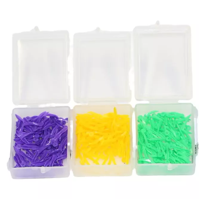 Disposable Plastic Dental Wedges with Hole
