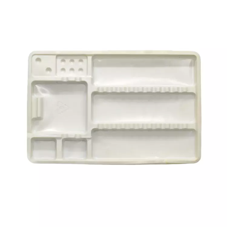 Dental Plastic Tray with Mixing Wells