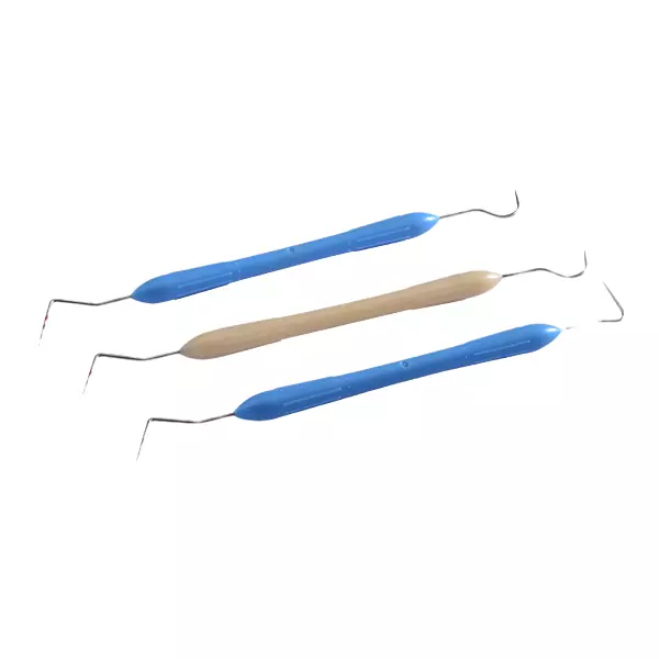Straight Disposable Plastic Dental Probe Instrument with Dual Working Ends