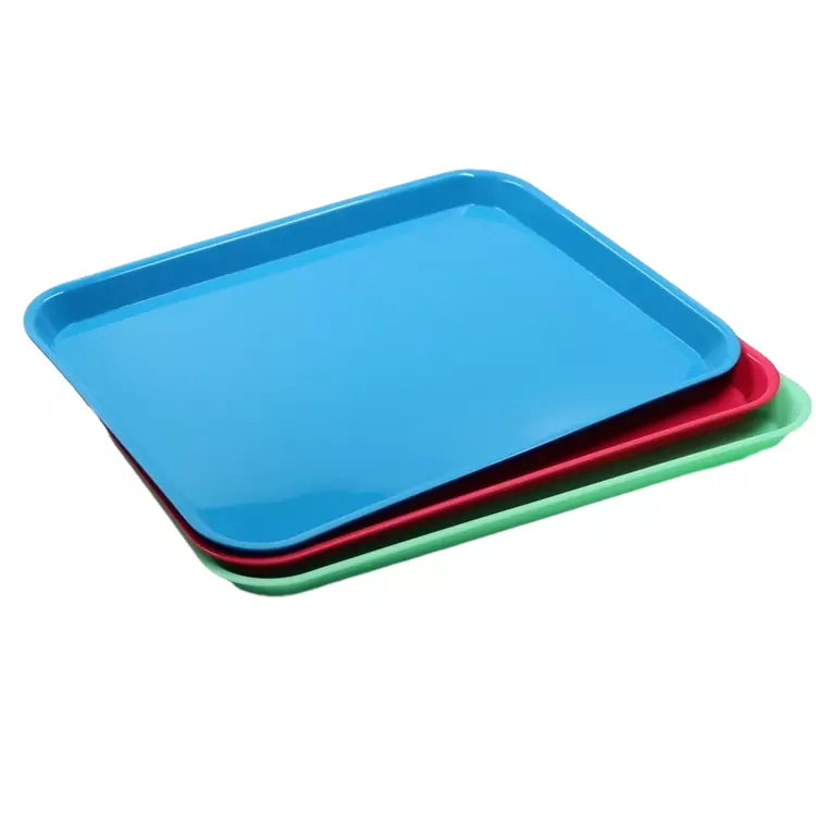 Medical Grade Flat Plastic Dental Instrument Tray