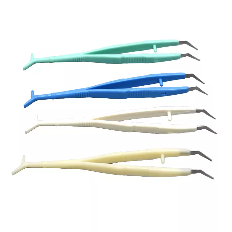 Disposable Plastic Dental Tweezers with SUS Tip