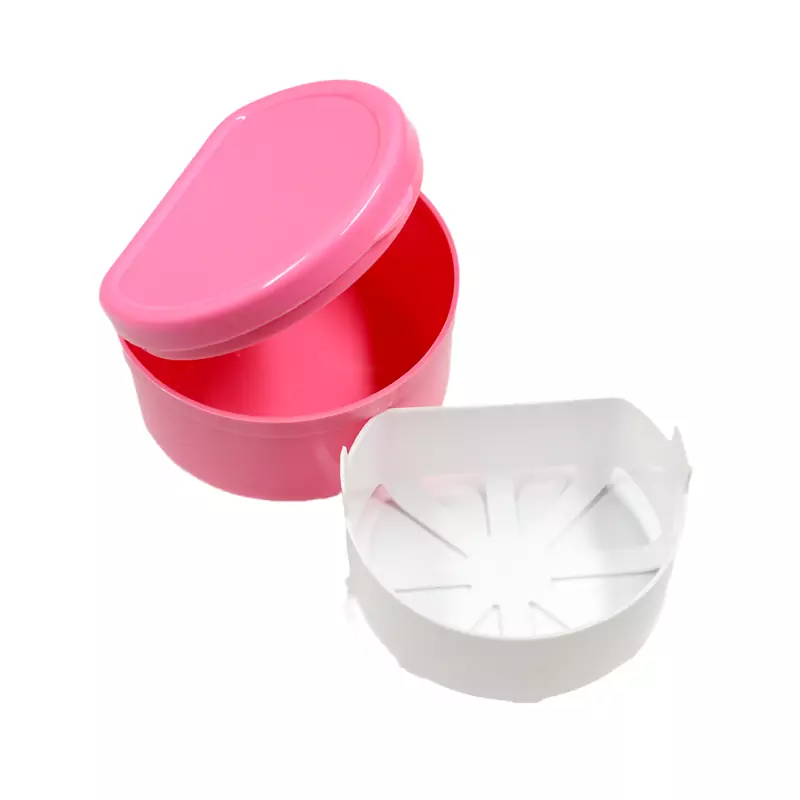 Denture Bath Box with Hanging Net
