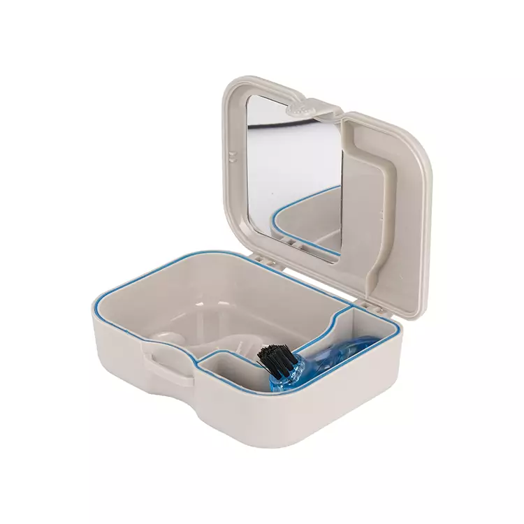 Denture Boxes UK with Brush and Mirror
