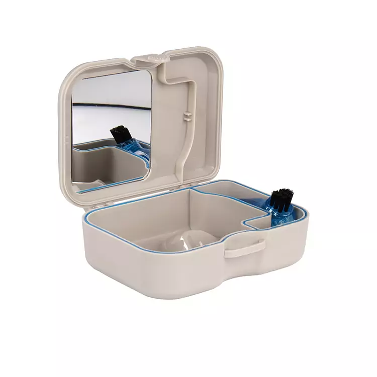 Denture Boxes UK with Brush and Mirror
