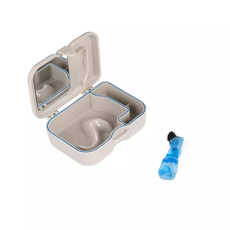 Denture Boxes UK with Brush and Mirror