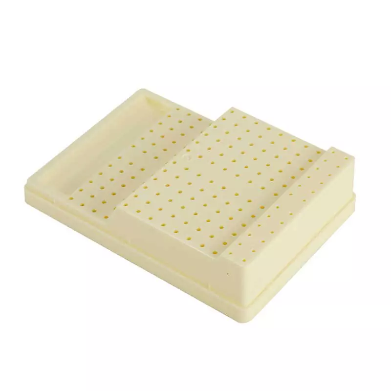 168-Hole Dental Bur Block Holder with Flat Lid