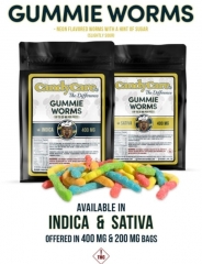 Candy Care Gummy Worms 200mg indica/sativa