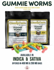 Candy Care Gummy Worms 400mg indica/sativa