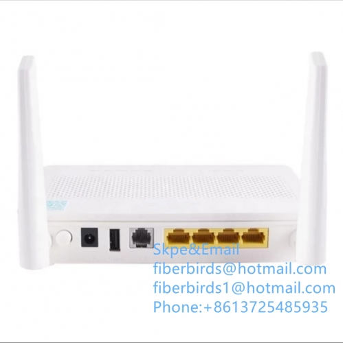 Huawei Modem Router HS8546V5 GPON ONU with 4GE Port+1Phone+2.4G&5G Dual-Band WiFi, English Interface