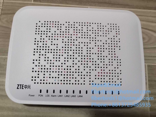 ZTE ZXHN F600 GPON optical network terminal,ONT With 1GE+3FE Ethernet ports.