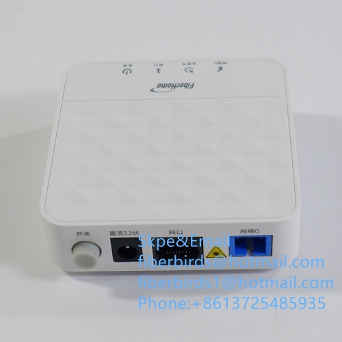 Fiberhome AN5506-01-A GPON ONU optical network unit apply to FTTH FTTO modems, single GE port , white, SC/UPC input, English