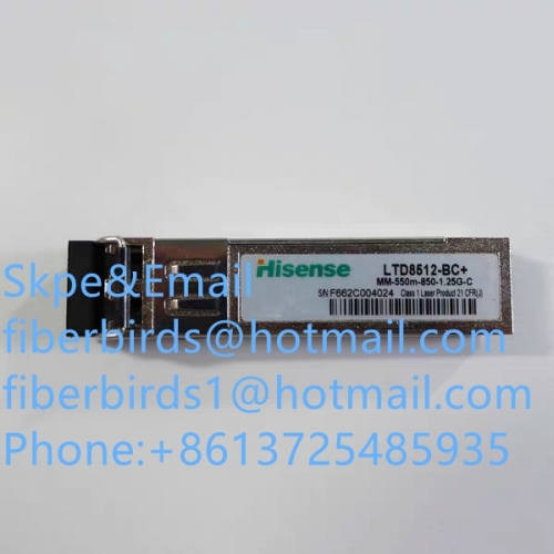 Hisense multimode fiber module SFP transceiver 1.25G LTD8512-BC+ with 2 LC ports mm-550m-850-1.25G-C