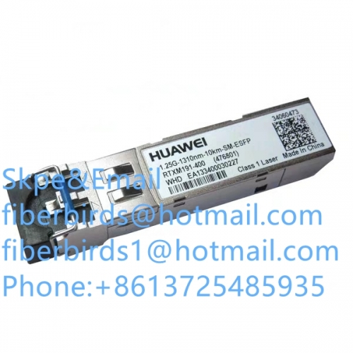 Original Huawei 1.25G-1310nm-10km-SM, single mode single core SFP transceiver with two LC connectors