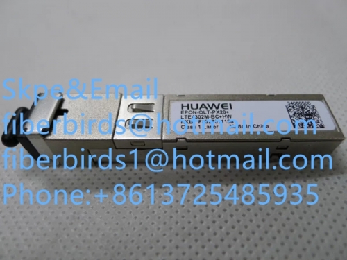 Huawei EPON-OLT-PX20+ LTE4302M-BC+ HW , 1.25G single mode SC port SFP transceiver compatible with Huwei and ZTE EPON cards.