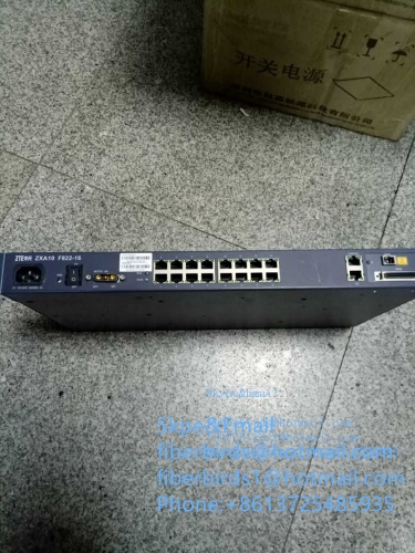 ZTE GPON or EPON ONU, F822 switch 16 LAN ports +16 voice channels in 1 PSTN port, function apply to FTTB