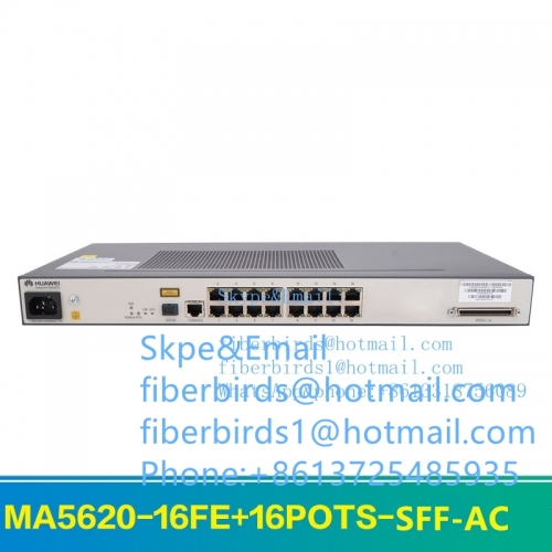 Huawei MA5620-16 fiber switch, GPON or EPON terminal ONT with 16 ethernet and 16 voice ports apply to FTTB