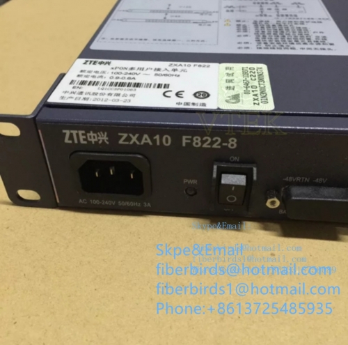 ZTE GPON or EPON ONU, F822 switch 8 LAN port +8 voice channel in 1 PSTN port, function apply to FTTB