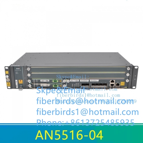 Fiberhome AN5516-04 GPON/EPON OLT with 2*DC power board PWRD + GC8B or EC8B PON board, Optical Line Terminal, 2U hight