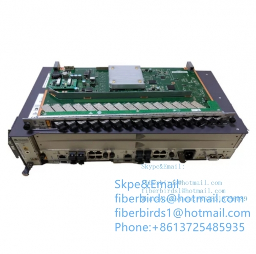 Huawei 19"inch mini OLT MA5608T with 2*10G uplink board MCUD1+1*DC power board MPWC+1*GPFD C+