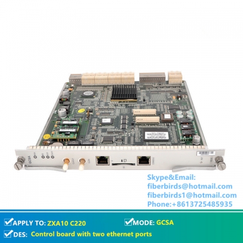 Original ZTE control board for C220 OLT. GCSA model with two ethernet ports