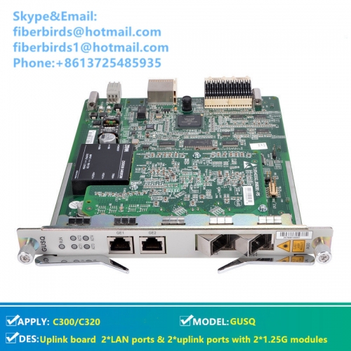 ZTE uplink board GUSQ 2*LAN ports & 2*uplink ports with 2*1.25G modules for OLT C300