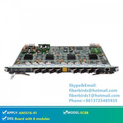 Fiberhome 8 ports EPON board for OLT AN5516-01,AN5516-04,AN5516-06 etc. EC8B card with 8 modules