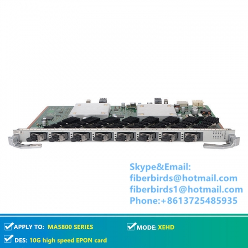 Huawei XEHD 10G high speed EPON card,8 ports H901XEHD board for OLT MA5800T