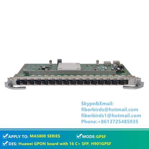 Huawei PON card GPSF with 16 C+ SFP, GPON board H901GPSF for MA5800 OLT