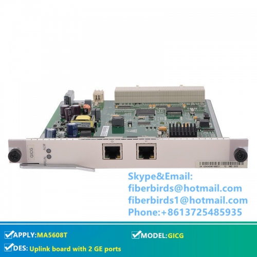 Huawei H801 GICG uplink board for Huawei OLT MA5680T or MA5683T, 2 GE ports GICG
