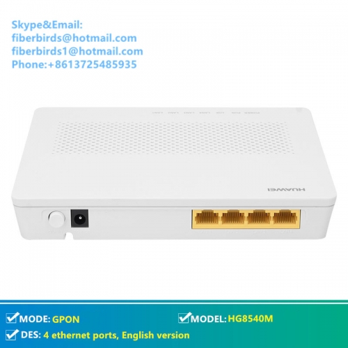 Huawei HG8540M, wired Gpon Termina, 4 ethernet ports, English version