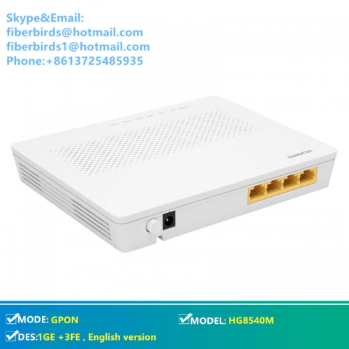 Huawei fiber FTTH optical receiver, GPON ONU HG8540M wired Terminal, 1GE +3FE ports, English