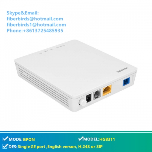 Single GE port huawei HG8311 GPON ONU termial,English verson, H.248 or SIP