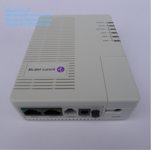 Alcatel Lucent FTTO ONT, I-120E-Q GPON ONU, 2 ethernet ports &1 telephon port