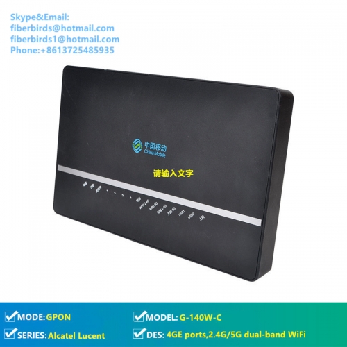 Alcatel Lucent G-140W-C GPON ONU with 4GE ports,2.4G/5G dual-band WiFi