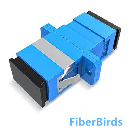 10 pcs alot SC/UPC-SC/UPC Singlemode Simplex Fiber Optic Shuttered Adapter Blue