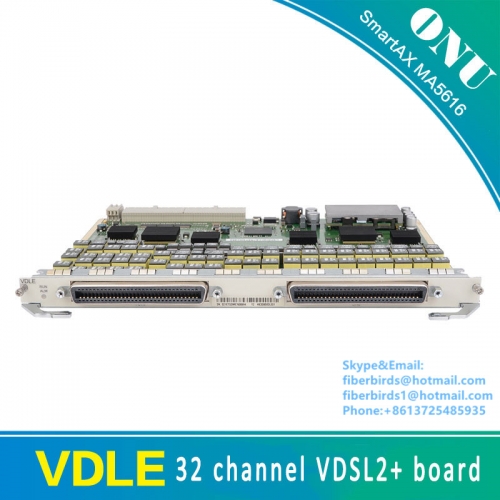 Card VDLE for huawei MA5616, 32 channel VDSL2+ board, low power consumption, built-in splitter