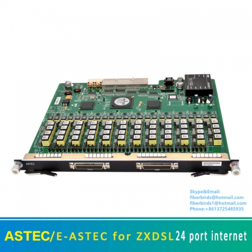 ZTE ADSL card ASTEC or E-ASTEC for ZXDSL 9806H DSLAM access, IP DSLAM's 24 ports