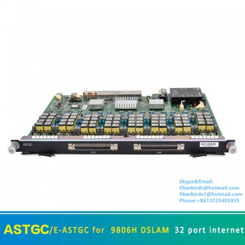 Original ZTE ADSL data card ASTGC or E-ASTGC for ZTE 9806H DSLAM access, IP DSLAM's service board, 32 port internet boardband
