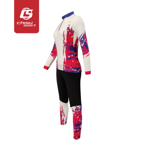chisusport  one piece Sublimation ski suit sportwear custom Skiing Wear Ski Pants & ski Jackets for Women/man/youth