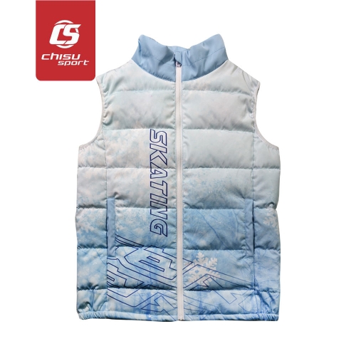 Digital sublimation printing thickened national standard 90 white duck down vest ski suit, supports custom