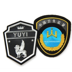 Embroidered military badges uniform insignia metal logo design for sale