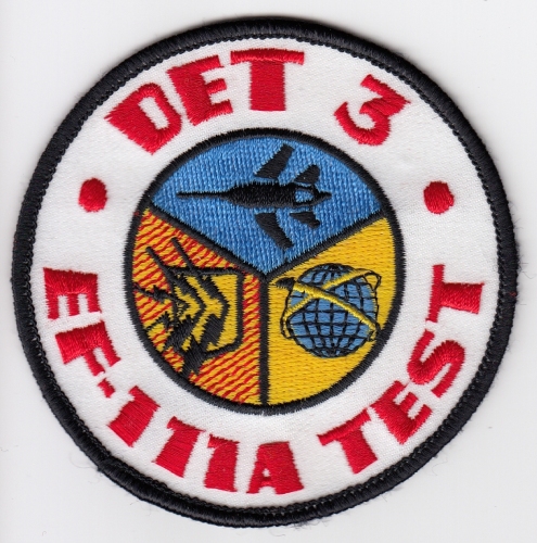 USAF Patch Test 57 FWW Fighter Weapons Wing Det 3 EF 111A Raven