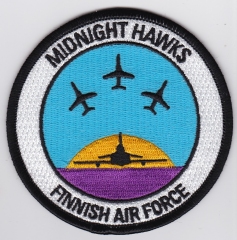 Finnish Air Force Patch Midnight Hawks Aerobatic Display Team