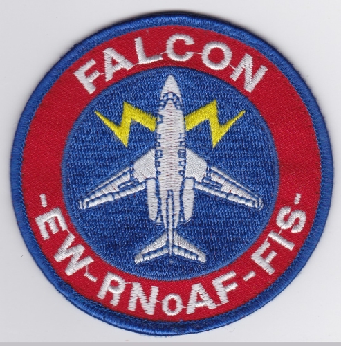 RNoAF Patch Royal Norwegian Air Force 335 Skv Squadron Falcon EW